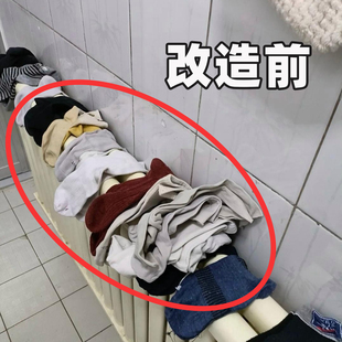 大学生宿舍必备用品大全袜子晾晒架晾衣架多夹子一字夹不锈马桶垫