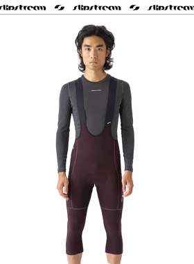 Slipstream 骑行裤抓绒 Exp 男款秋冬保暖背带自行车七分裤双箭头