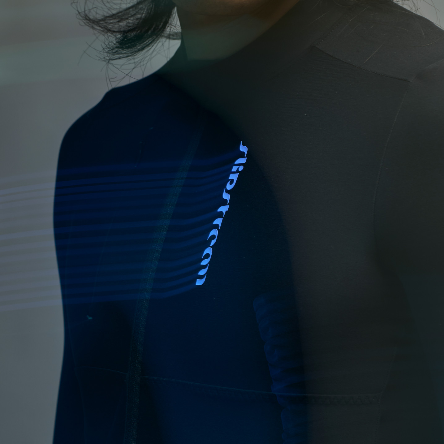 Slipstream男款长袖骑行服秋冬季薄绒防寒保暖上衣Essential黑色