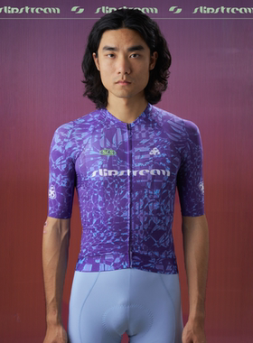 Slipstream 骑行服短袖 Prime 男士轻量透气速干公路车上衣紫藤色