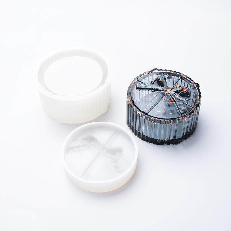 仙菲梦diy滴胶模具硅胶蝴蝶结收纳盒礼物饰品储物罐手工材料配件
