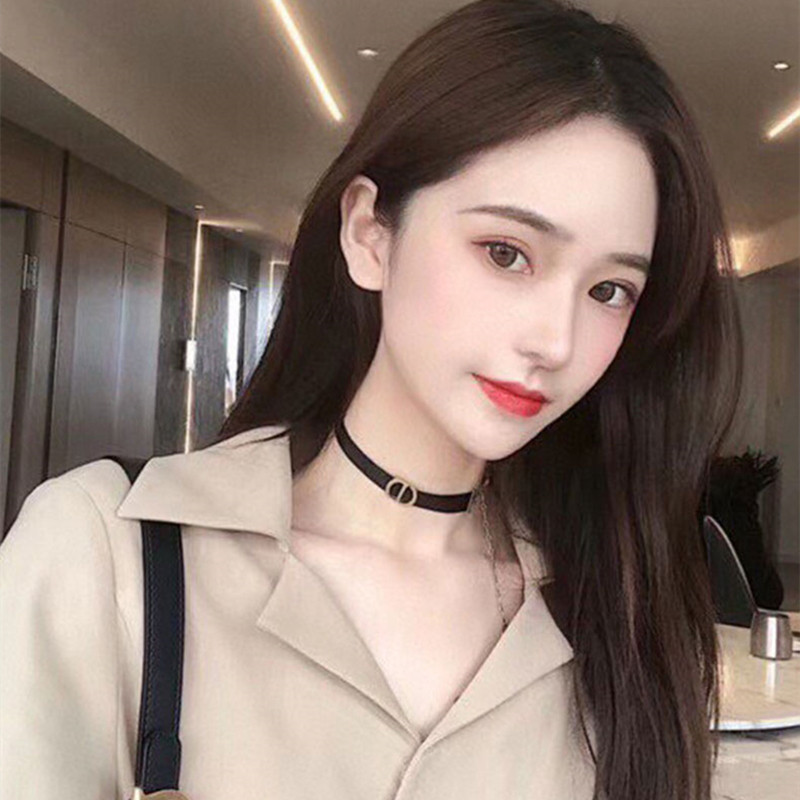 新款CD字母choker颈带