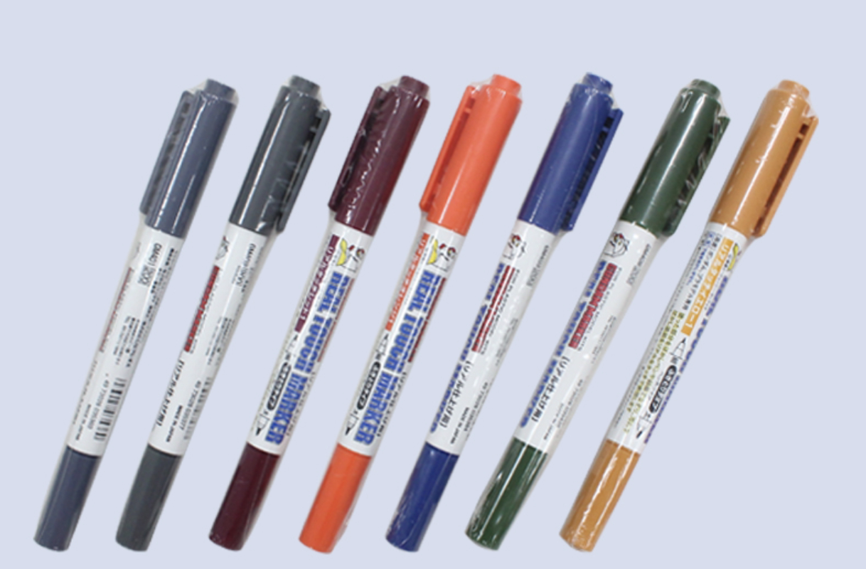 郡士水性粗细双头马克笔高达模型上色工具消色笔gm400/401-410