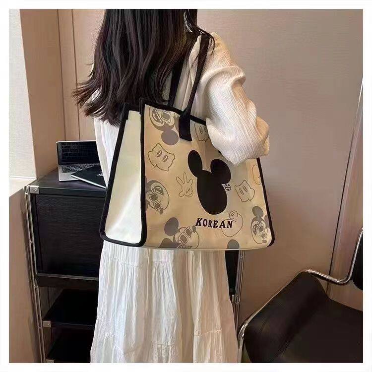 大容量帆布包女夏新款时尚米奇