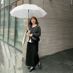 333sss 巨好穿！加厚黑色长裙直筒裙～针织卫裙