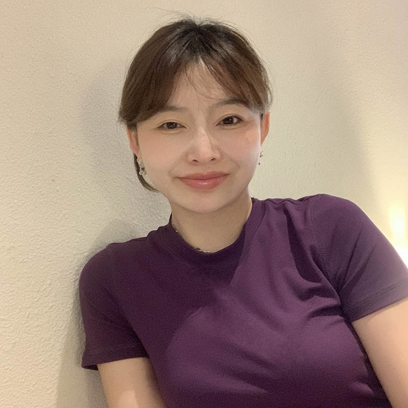 333sss 贵气紫～纯色白色圆领短袖弹力修身T恤女短袖上衣女夏季