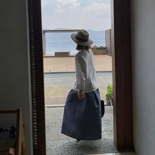 333sss 轻薄好穿～复古松紧腰格子大摆半身裙长裙子女小个子春夏