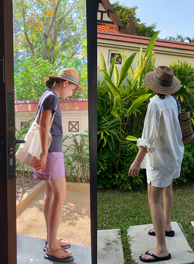 333sss彩色短裤～白色薄款宽松显瘦松紧腰运动a字休闲裤热裤女