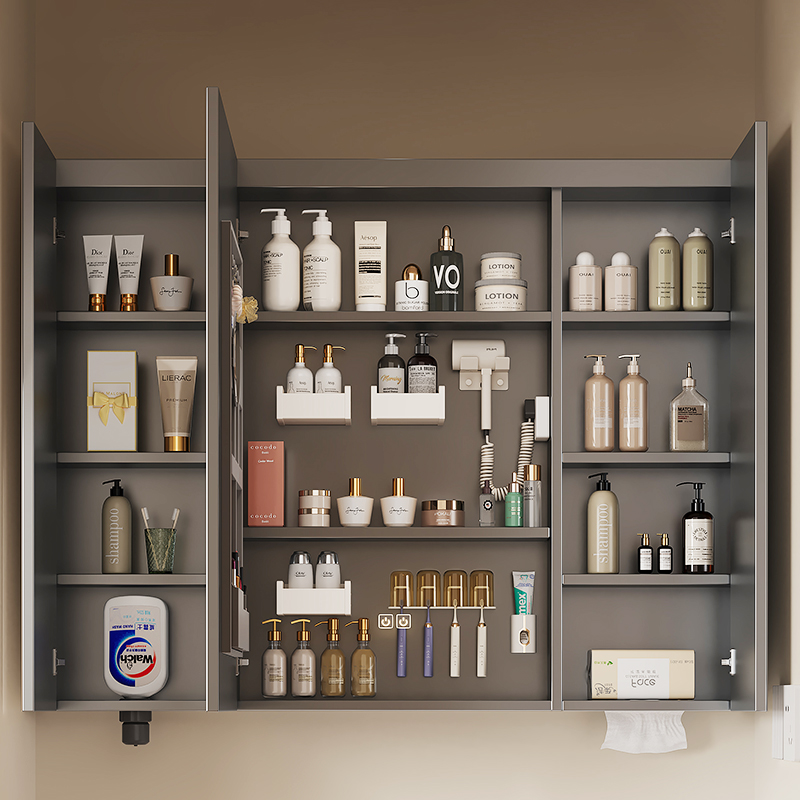 304不锈钢镜柜智能带灯除雾美妆