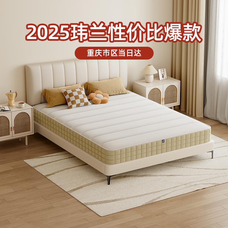 玮兰床垫乳胶家用卧室席梦思20cm椰棕海绵独立袋装弹簧床垫定制