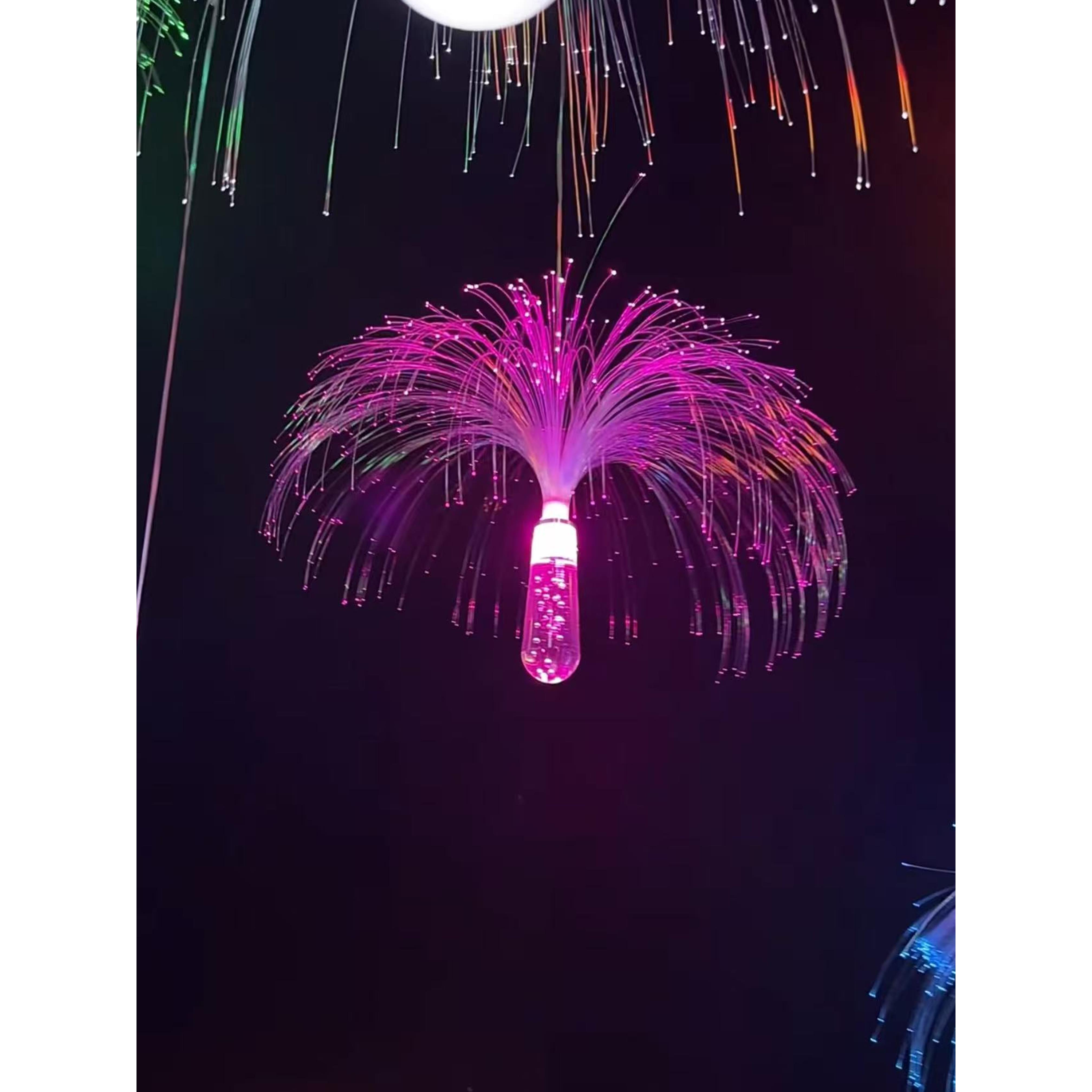 水母灯许愿瓶彩色光纤灯酒吧餐厅婚礼宴会厅氛围灯户外夜景装饰灯