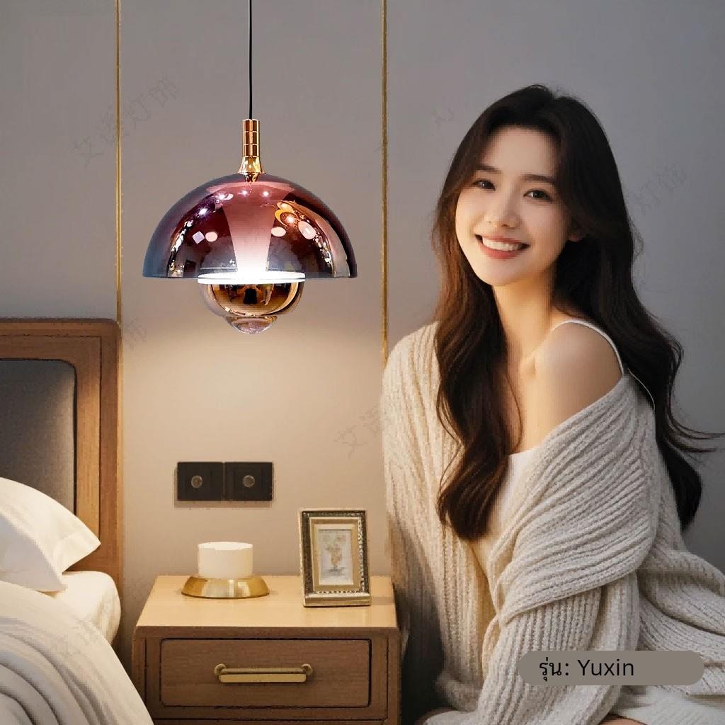 新款意式极简床头吊线灯 现代简约创意高级感护眼升降吧台