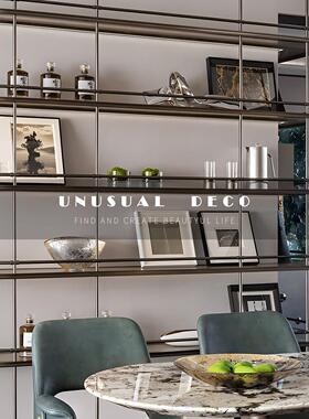 UNUSUAL 极简现代样板间书房电视柜玄关架首饰盒牛角果盘几何摆件