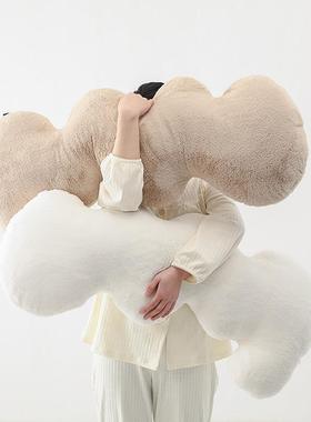 ins波浪长条女生睡觉抱枕沙发客厅床上靠垫飘窗装饰网红轻奢高档