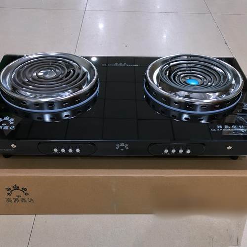 高原鑫达220V台式电热管双电灶(按键开关,可选大,中,小火)无插头