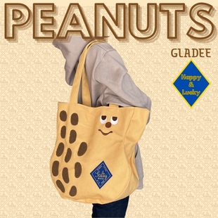 Bag Tote 幽默设计 Peanuts日本托特单肩包书包 GLADEE好事花生包