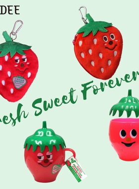 日本GLADEE Strawberry草莓伸缩拉链卡包水杯饮料奶杯耐热圣诞礼
