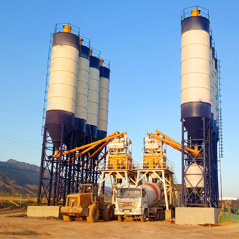 100吨水泥储存罐 混凝土搅拌站立式水泥仓免基础卧式水泥罐