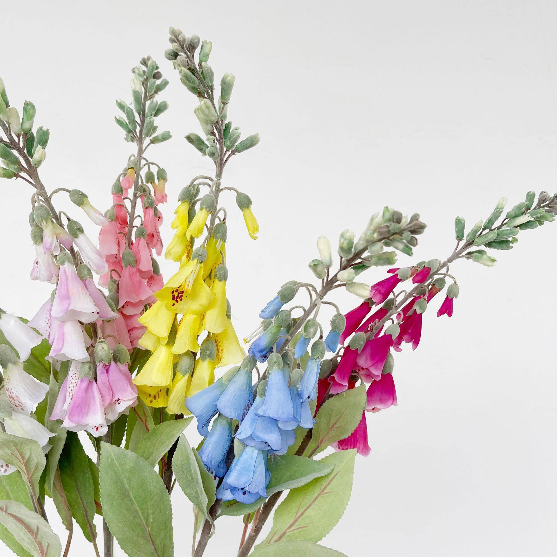 仿真花 洋地黄 吊钟花 室外阳台庭院装饰花卉 婚庆摄影造景毛地黄