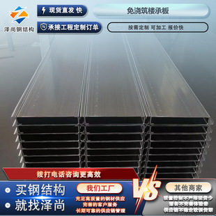 免浇筑镀锌楼承板钢结构楼承板混凝土压型钢板免浇筑屋面承重板