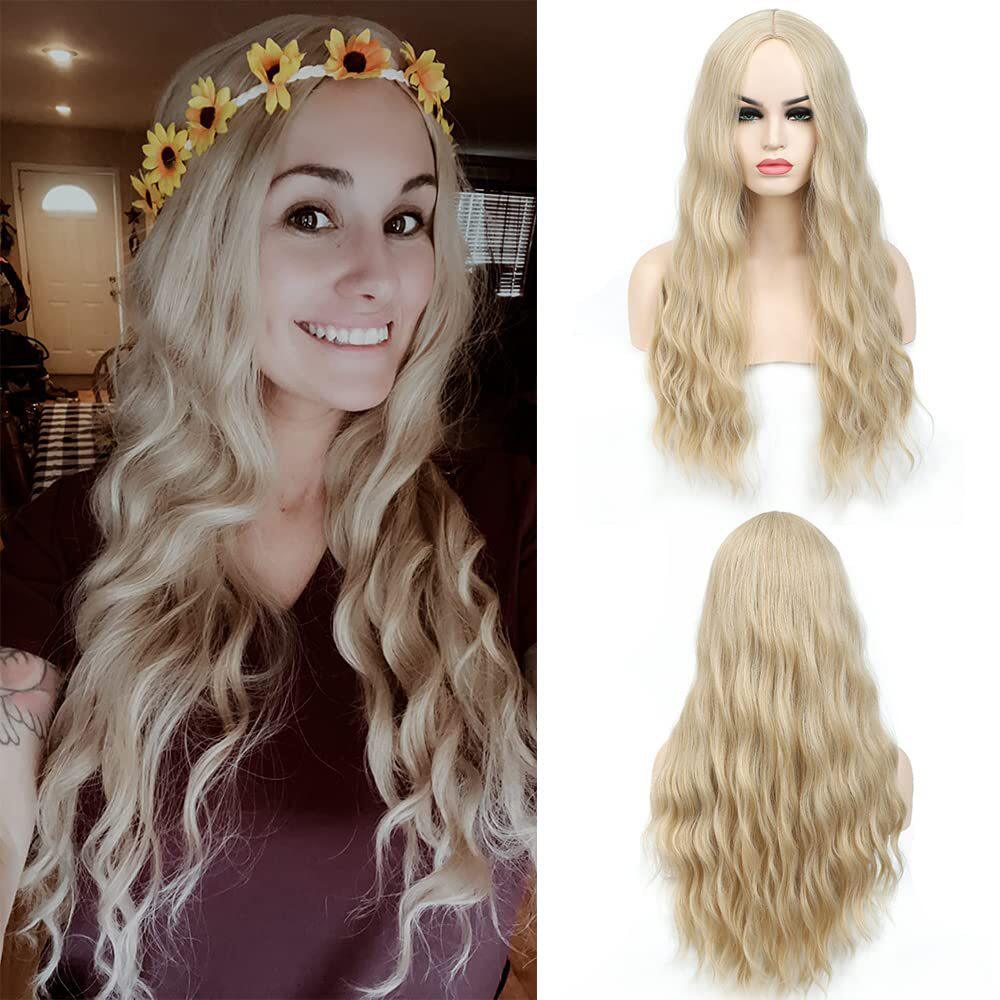 欧美假发金色长卷发cos女hair
