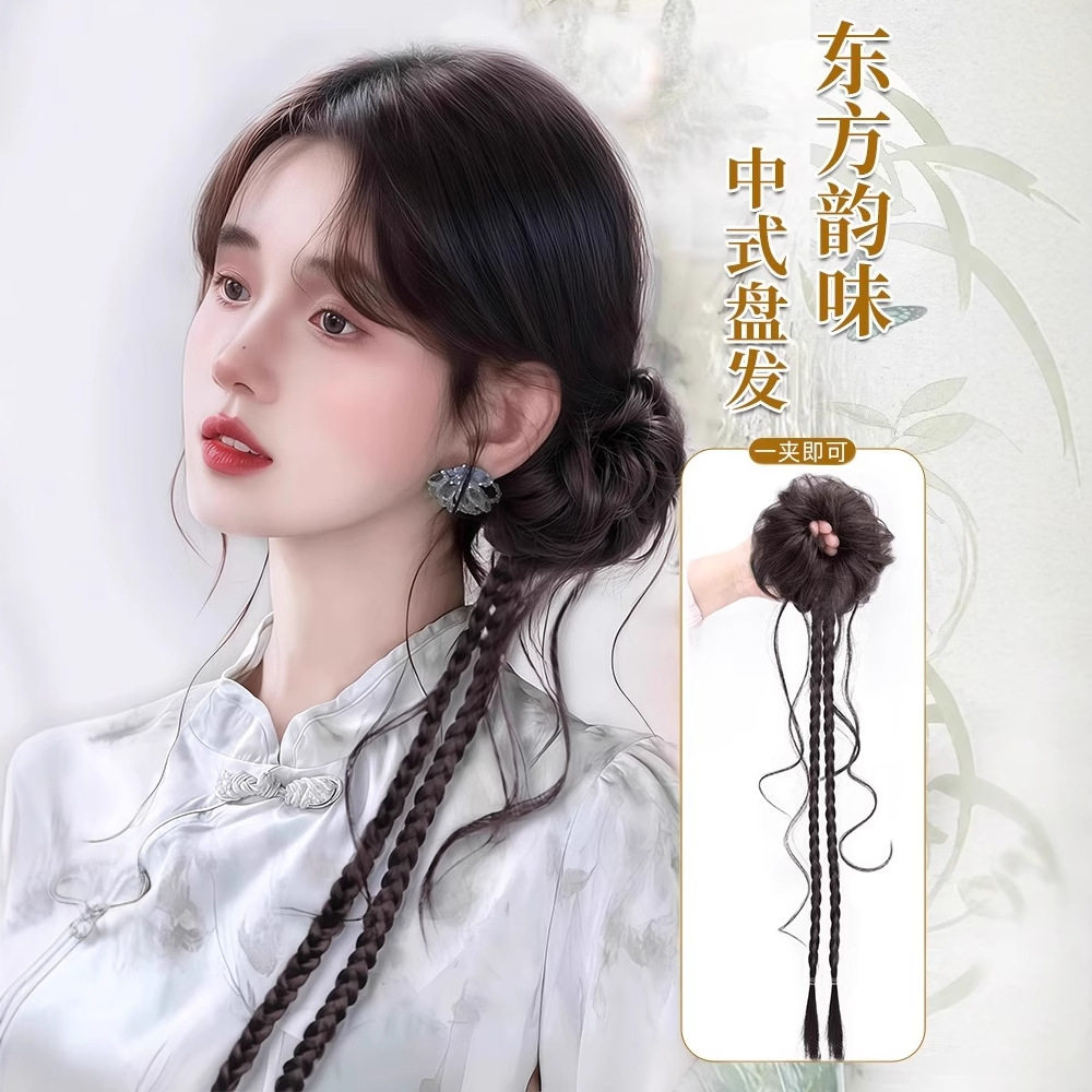 假发发饰女新中式古风盘发造型