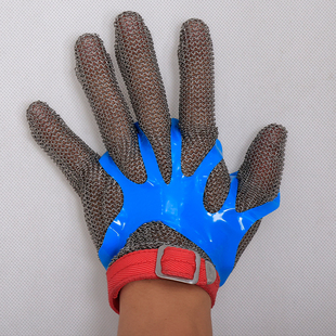 钢环焊接铁手套紧固带塑胶手套紧固件不锈钢防割手套紧固条收紧件