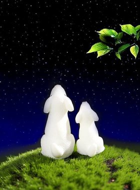 迷你小狗亲子款树脂小动物摆件