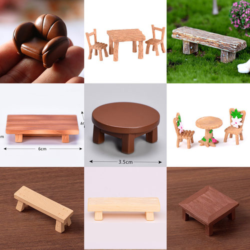 迷你桌子树脂仿真椅子板凳
