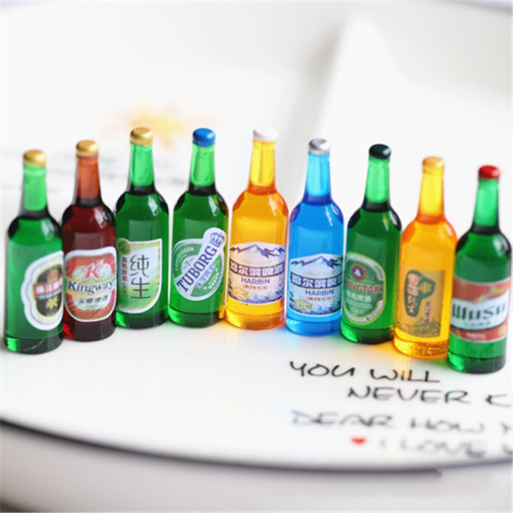 微缩食玩迷你啤酒瓶仿真小摆件