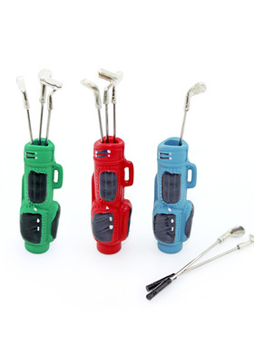 微缩场景模型 迷你仿真高尔夫球杆  娃娃屋运动器材 装饰小摆件