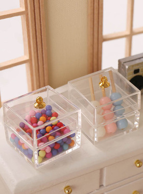 透明储物盒蛋糕糖果收纳盒子