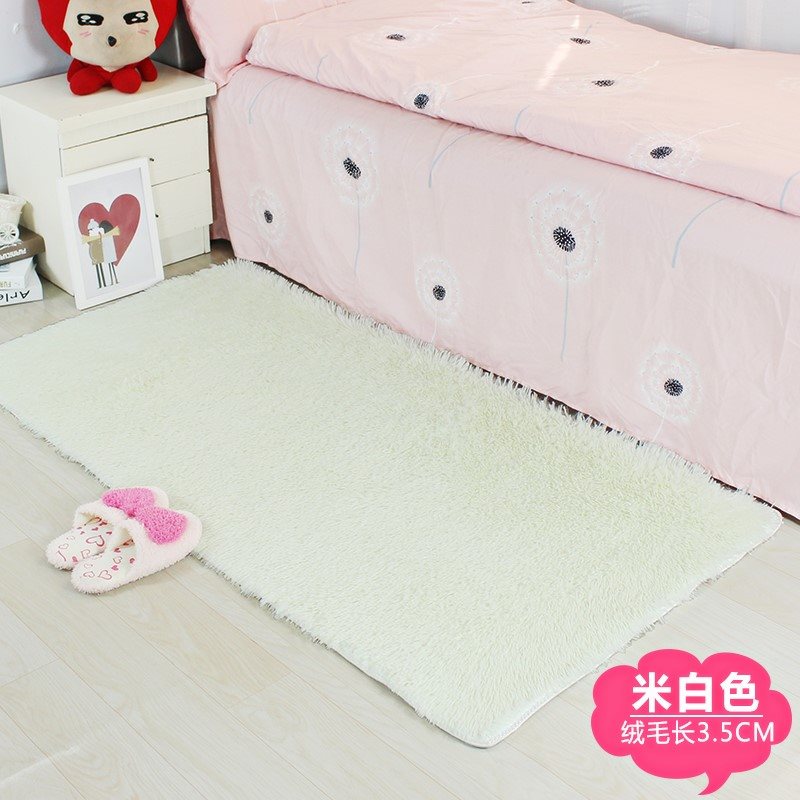可手洗卧室长毛地毯家用客厅房间床前铺地飘窗长方形地垫满床边毯