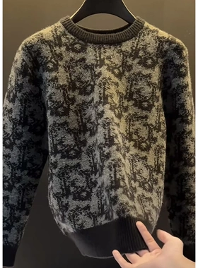 欧洲站秋冬新品轻奢男士套头针织毛衫NZM414冬季毛衣潮男