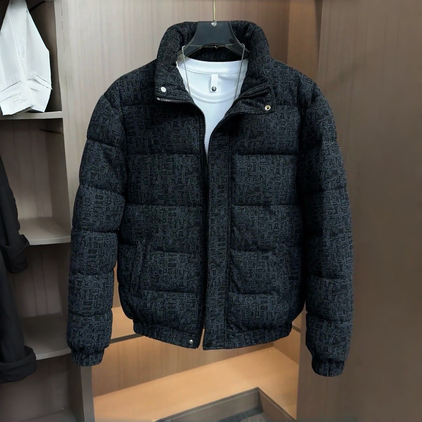 2026新款冬季灯芯绒棉衣男士潮流帅气加厚保暖立领休闲棉服外套男