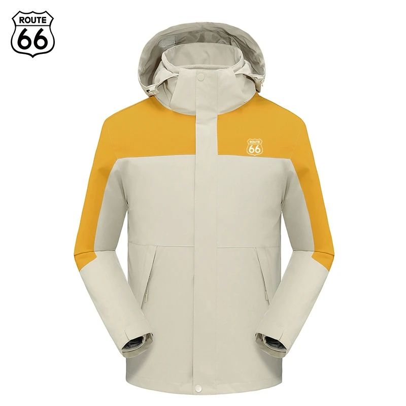 【反季特价】ROUTE66三合一拼接冲锋衣男女宽松户外休闲夹克外套