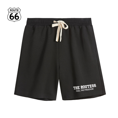 ROUTE66短裤宽松美式复古休闲裤