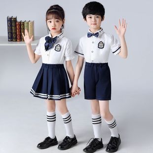 六一儿童演出服幼儿园园服夏中小学生大合唱校服班服朗诵表演服装