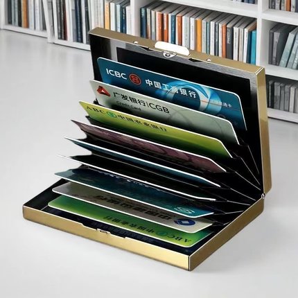 【立减50元】卡包收纳防盗刷金属卡包证件包不锈钢