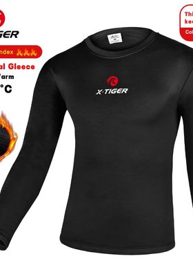 X-TIGER Winter Cycling Jersey Thermal Base Layer Bike Underw