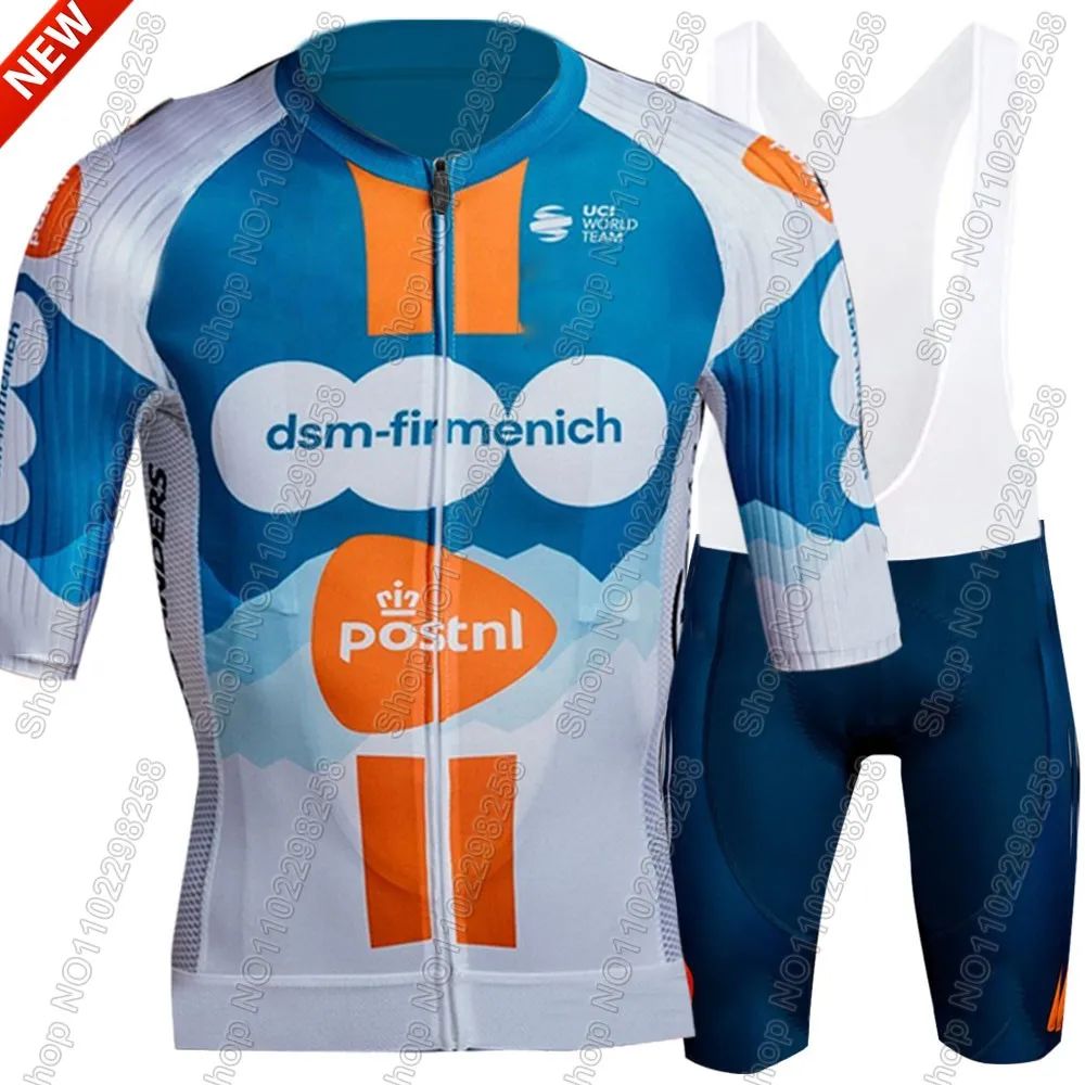 DSMFUL Team 2024 Cycling Jersey Set Men Short Sleeve Netherl
