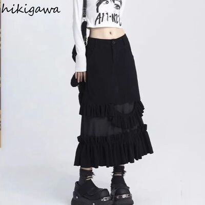Corduroy A-line Skirt Women Clothing 2025 Faldas Mujer De Mo