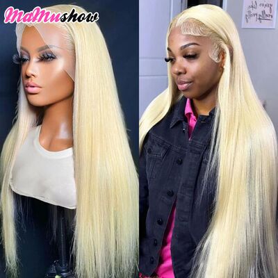 HD Transparent 613 Blonde Straight 13x4 13x6 Lace Front Huma