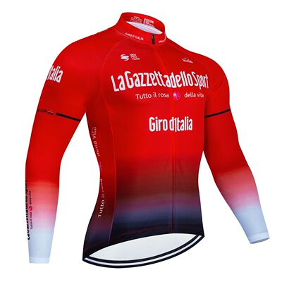 Tour De Italy D'ITALIA Red Cycling Jersey Premium Anti-UV Lo