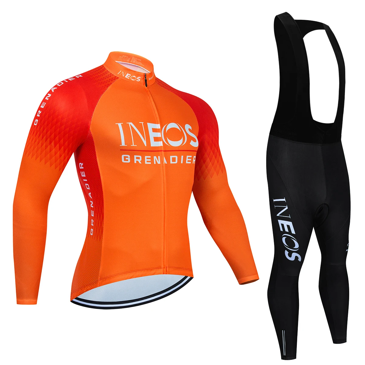 Ineos Grenadier Autumn Cycling Jersey Set Long Sleeve Quick-