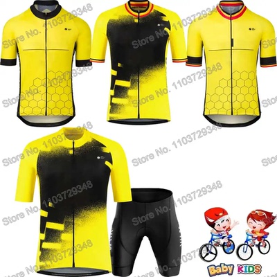 Kids Wout van Aert 2025 Jonas Vingegaard Cycling Jersey Set