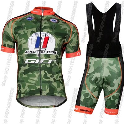 2025 France Army Cycling Jersey Set Camouflage Cycling Cloth