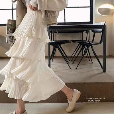 New Spring Summer Women High Waist Slim Long Skirt High Qual