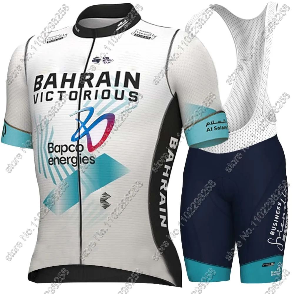 TDF Bahrain Victorious Team 2024 Cycling Jersey Set France T