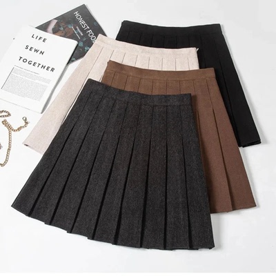 Pleated Skirt Winter Clothes Woman Fashion 2024 Falda Corta